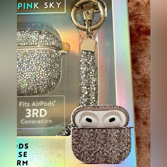 💥GIFT & Bling Crystal AirPod Protective CaseCrystal Charm Wristlet - Picture 3 of 10